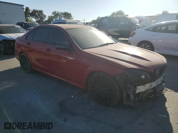 2008 Mercedes-Benz C 63 AMG with VIN WDDGF77X88F148954, listed as a Copart auction lot 72758734 with 59,562 mi miles and Salvage title. Bid and sale history available at DreamBid. Image 4.