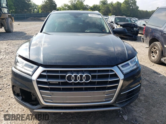 2019 Audi Q5 Premium Plus with VIN WA1BNAFY0K2066434, listed as a Copart auction lot 59843625 with 52,591 mi miles and Salvage title. Bid and sale history available at DreamBid. Image 5.