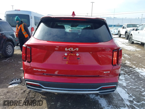 2023 Kia Sorento SX Prestige with VIN KNDRMDLH8P5165845, listed as a IAAI auction lot 41705546 with 17,219 mi miles and . Bid and sale history available at DreamBid. Image 16.