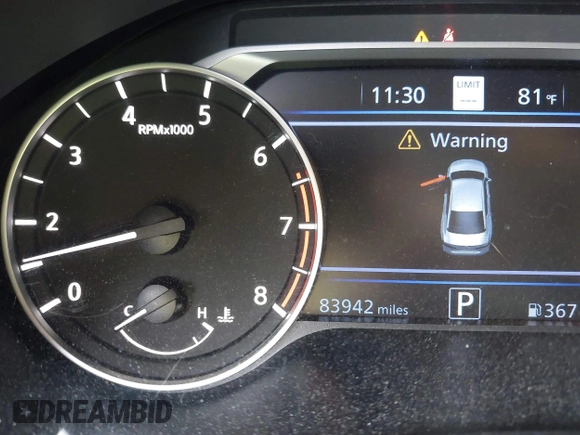 2019 Nissan Altima 2.5 SL with VIN 1N4BL4EV6KC225851, listed as a IAAI auction lot 41461897 with 83,942 mi miles. Bid and sale history available at carsss.com. Image 7.