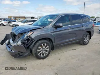 2021 Honda Pilot EX-L z VIN 5FNYF5H58MB036332, wystawiony jako Copart lot #55956795 z przebiegiem 25 743 mil mil oraz Szkoda całkowita • Salvage title. Historia ofert i sprzedaży dostępna na DreamBid. Obrazek 1.