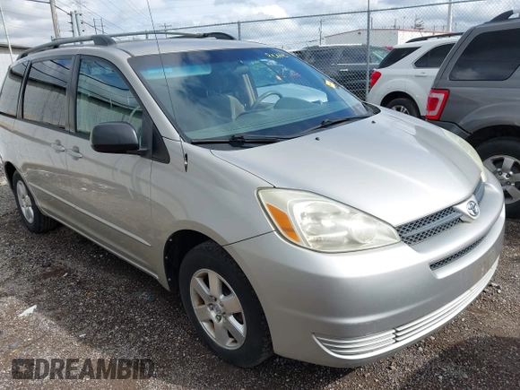 2005 Toyota Sienna CE with VIN 5TDZA23C65S256170, listed as a IAAI auction lot 42193708 with 226,089 mi miles and . Bid and sale history available at DreamBid. Image 1.