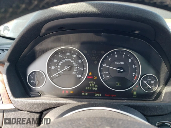 2013 BMW 3 Series 335i xDrive with VIN WBA3B9G58DNR89894, listed as a Copart auction lot 49087945 with 70,141 mi miles and Salvage title. Bid and sale history available at DreamBid. Image 9.