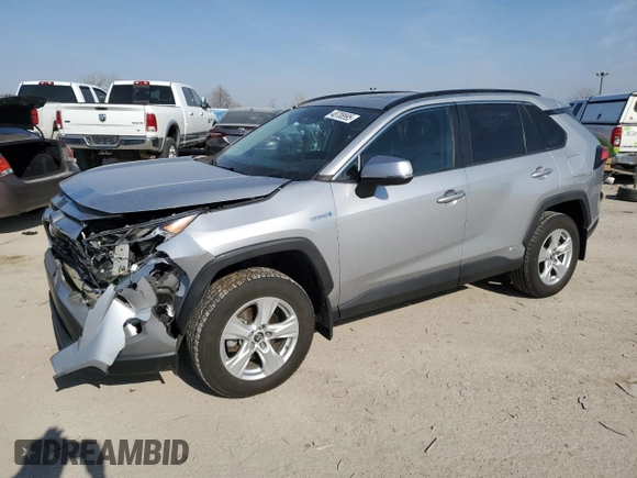 2019 Toyota RAV4 Hybrid XLE with VIN 2T3RWRFV1KW041684, listed as a Copart auction lot 48708995 with 80,181 mi miles and Salvage Title. Bid and sale history available at carsss.com. Image 1.