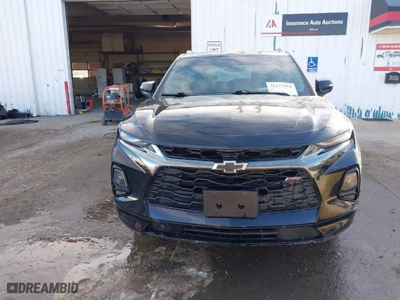 2021 Chevrolet Blazer RS with VIN 3GNKBKRS7MS557772, listed as a IAAI auction lot 41157912 with 67,550 mi miles. Bid and sale history available at carsss.com. Image 12.
