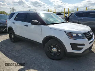 2017 Ford Police Interceptor Utility z VIN 1FM5K8AR4HGC78474, wystawiony jako Copart lot #55477895 z przebiegiem Nie podano mil oraz Szkody całkowita. Historia ofert i sprzedaży dostępna na DreamBid. Obrazek 4.