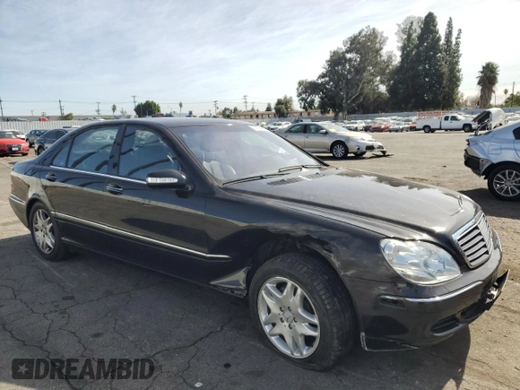 2003 Mercedes-Benz S-Class 4.3L with VIN WDBNG70J13A349510, listed as a Copart auction lot 79706894 with 76,124 mi miles and Salvage Title. Bid and sale history available at carsss.com. Image 4.