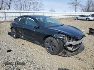 2022 Tesla Model 3 with VIN 5YJ3E1EA9NF344876, listed as a Copart auction lot 48306005 with 0 mi miles and Salvage Title. Bid and sale history available at carsss.com. Image 4.