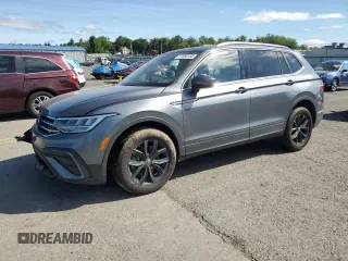 2024 Volkswagen Tiguan SE with VIN 3VVMB7AX3RM078249, listed as a Copart auction lot 57566155 with 25,713 mi miles and Salvage title. Bid and sale history available at DreamBid. Image 1.