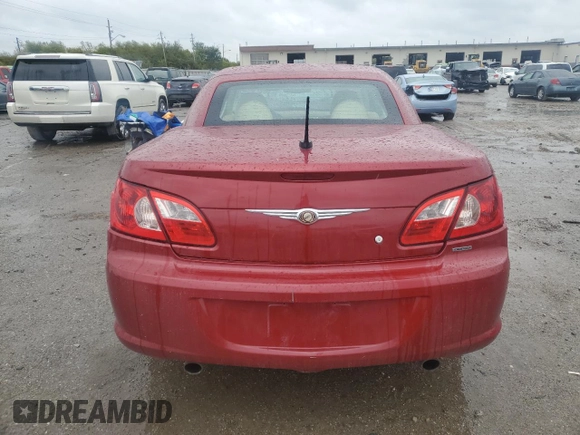 2008 Chrysler Sebring Limited with VIN 1C3LC65M28N267517, listed as a Copart auction lot 73114414 with 115,187 mi miles and Clean Title. Bid and sale history available at carsss.com. Image 6.