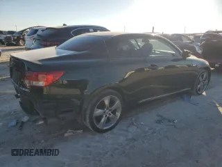 2010 Lexus IS 350 C with VIN JTHFE2C28A2504255, listed as a Copart auction lot 43643865 with 173,127 mi miles and Salvage title. Bid and sale history available at DreamBid. Image 3.