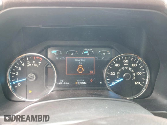 2017 Ford F-150 XL with VIN 1FTFW1EG7HFC64393, listed as a Copart auction lot 51105275 with 96,816 mi miles and Salvage Title. Bid and sale history available at carsss.com. Image 9.