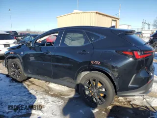 2022 Lexus NX with VIN JTJKGCEZ7N2001460, listed as a Copart auction lot 89335195 with 37,502 mi miles and Salvage Title. Bid and sale history available at carsss.com. Image 2.