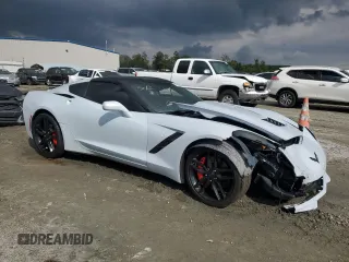 2019 Chevrolet Corvette 1LT with VIN 1G1YB2D72K5113706, listed as a Copart auction lot 71842584 with 0 mi miles and Salvage Title. Bid and sale history available at carsss.com. Image 4.