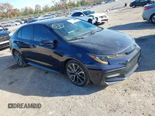 2021 Toyota Corolla SE with VIN 5YFS4MCE3MP063746, listed as a IAAI auction lot 41472956 with 72,199 mi miles. Bid and sale history available at carsss.com. Image 1.