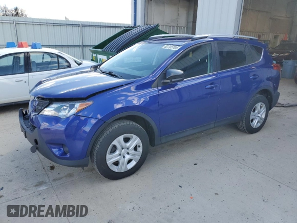 2015 Toyota RAV4 LE with VIN 2T3BFREVXFW283141, listed as a Copart auction lot 52705705 with 124,004 mi miles and Clean Title. Bid and sale history available at DreamBid. Image 1.