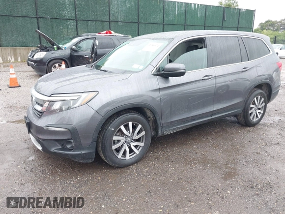2021 Honda Pilot EX-L with VIN 5FNYF6H5XMB048102, listed as a IAAI auction lot 42346372 with 45,042 mi miles and . Bid and sale history available at DreamBid. Image 2.