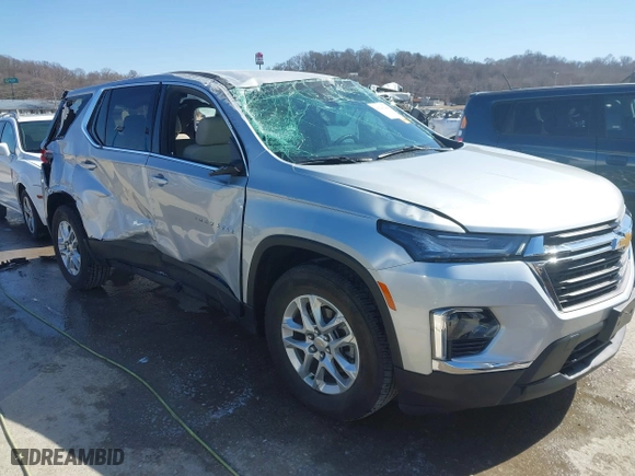 2022 Chevrolet Traverse LS with VIN 1GNERFKW6NJ162594, listed as a IAAI auction lot 41749144 with 13,519 mi miles. Bid and sale history available at carsss.com. Image 1.