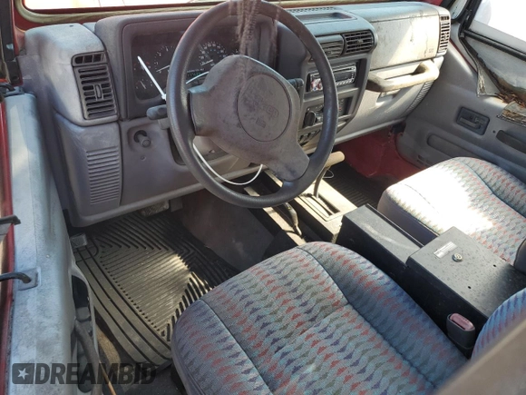 1997 Jeep Wrangler Sport with VIN 1J4FY19S6VP457871, listed as a Copart auction lot 68220154 with 177,688 mi miles and Clean Title. Bid and sale history available at carsss.com. Image 8.