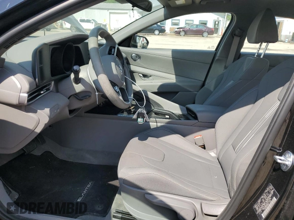 2023 Hyundai Elantra SEL with VIN KMHLM4AGXPU613794, listed as a Copart auction lot 56339415 with 16,349 mi miles and Salvage title. Bid and sale history available at DreamBid. Image 7.