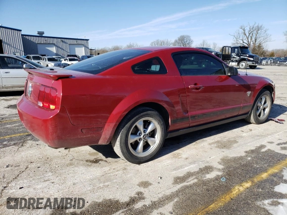 2009 Ford Mustang with VIN 1ZVHT80NX95136895, listed as a Copart auction lot 37540284 with 170,109 mi miles and Salvage Title. Bid and sale history available at carsss.com. Image 3.