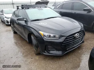 2020 Hyundai Veloster 2.0 with VIN KMHTG6AF4LU022817, listed as a Copart auction lot 64140082 with 52,130 mi miles. Bid and sale history available at carsss.com. Image 1.