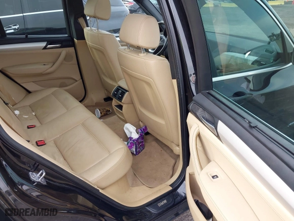 2013 BMW X3 xDrive28i with VIN 5UXWX9C54D0D01315, listed as a IAAI auction lot 42029866 with 137,482 mi miles. Bid and sale history available at carsss.com. Image 8.