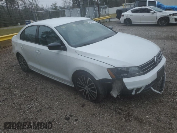 2015 Volkswagen Jetta Sport with VIN 3VWD17AJ1FM325015, listed as a Copart auction lot 46241915 with 54,785 mi miles and Salvage title. Bid and sale history available at DreamBid. Image 4.