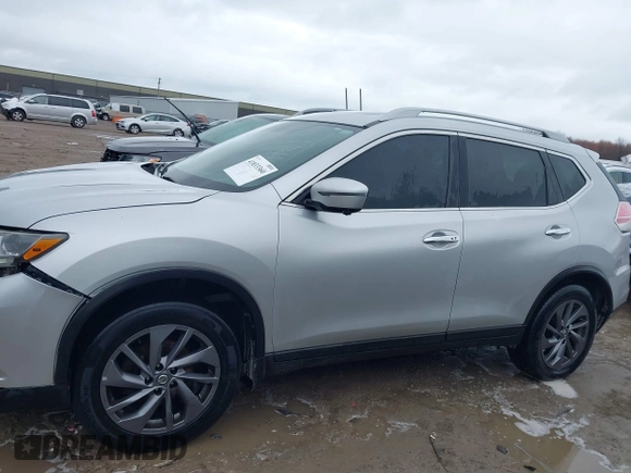 2016 Nissan Rogue SV with VIN 5N1AT2MV4GC877933, listed as a IAAI auction lot 41833360 with 177,232 mi miles. Bid and sale history available at carsss.com. Image 14.