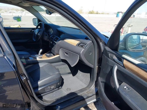 2013 BMW X3 xDrive28i with VIN 5UXWX9C51D0A28303, listed as a IAAI auction lot 41794983 with 98,123 mi miles. Bid and sale history available at carsss.com. Image 5.