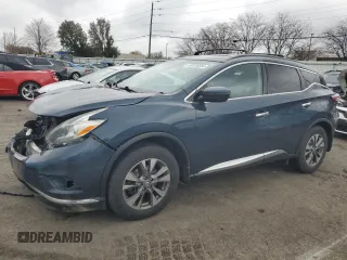 2017 Nissan Murano SV with VIN 5N1AZ2MG1HN114550, listed as a Copart auction lot 80918854 with 158,753 mi miles and Salvage Title. Bid and sale history available at carsss.com. Image 1.