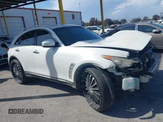 2010 Infiniti FX35 with VIN JN8AS1MU8AM801422, listed as a IAAI auction lot 41955709 with 202,345 mi miles. Bid and sale history available at carsss.com. Image 13.