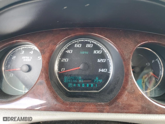2009 Buick Lucerne CX-2 with VIN 1G4HP57M49U109423, listed as a Copart auction lot 46804435 with 224,146 mi miles and Salvage Title. Bid and sale history available at carsss.com. Image 9.