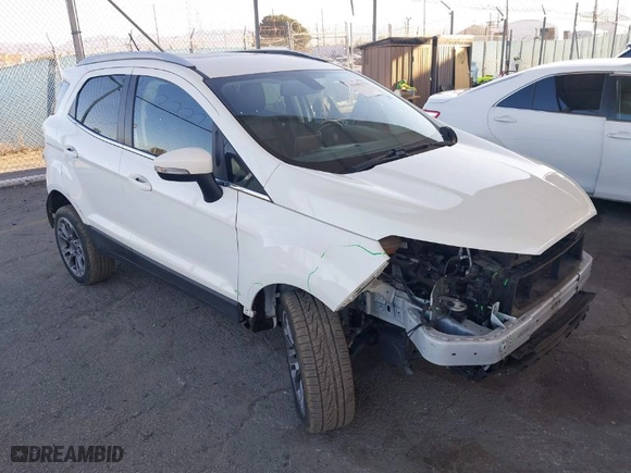 2020 Ford EcoSport Titanium with VIN MAJ6S3KL4LC362340, listed as a IAAI auction lot 41645172 with 70,847 mi miles. Bid and sale history available at carsss.com. Image 1.