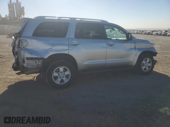 2020 Toyota Sequoia SR5 with VIN 5TDBY5G16LS180065, listed as a Copart auction lot 85487764 with 53,499 mi miles and Salvage Title. Bid and sale history available at carsss.com. Image 3.