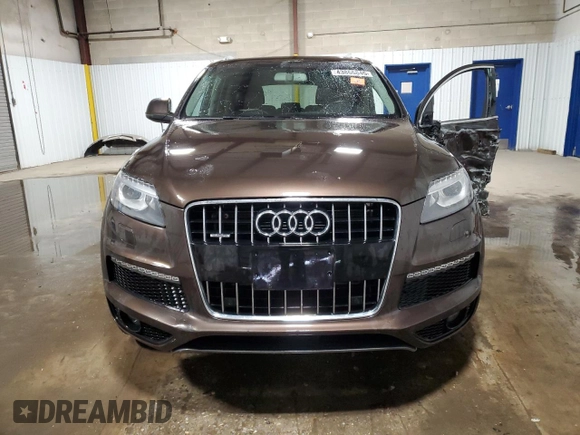 2014 Audi Q7 3.0T S line Prestige with VIN WA1DGAFE3ED012689, listed as a Copart auction lot 43866845 with 0 mi miles and Salvage Title. Bid and sale history available at carsss.com. Image 5.