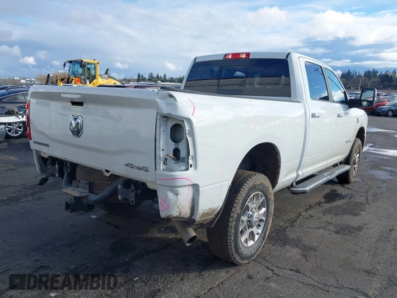 2024 Ram 2500 Laramie with VIN 3C6UR5FL1RG282204, listed as a IAAI auction lot 41593751 with 25,757 mi miles. Bid and sale history available at carsss.com. Image 4.