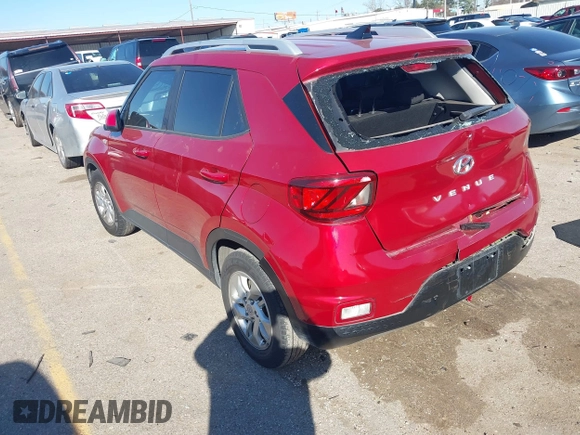 2020 Hyundai Venue SEL with VIN KMHRC8A3XLU018200, listed as a IAAI auction lot 41707122 with 21,529 mi miles. Bid and sale history available at carsss.com. Image 3.