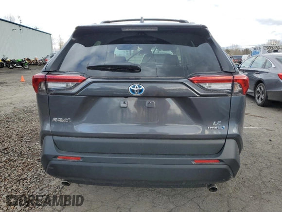 2021 Toyota RAV4 Hybrid LE with VIN 4T3MWRFV7MU048703, listed as a Copart auction lot 44434375 with 30,443 mi miles and Salvage Title. Bid and sale history available at carsss.com. Image 6.