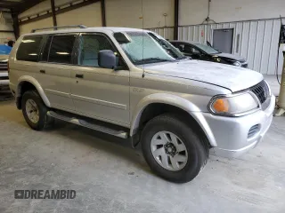 2002 Mitsubishi Montero Sport XLS with VIN JA4MT31R42P007058, listed as a Copart auction lot 41394415 with 0 mi miles and Salvage Title. Bid and sale history available at carsss.com. Image 4.