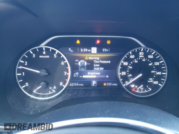 2022 Nissan Maxima SV z VIN 1N4AA6CV8NC502245, wystawiony jako Copart lot #46470935 z przebiegiem 62 759 mil mil oraz Szkoda całkowita • Salvage title. Historia ofert i sprzedaży dostępna na DreamBid. Obrazek 9.