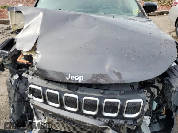2022 Jeep Compass Latitude Lux with VIN 3C4NJDFB7NT109259, listed as a Copart auction lot 55744815 with 62,258 mi miles and Non repairable. Bid and sale history available at DreamBid. Image 12.