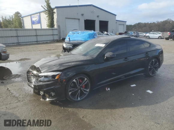 2024 Audi S5 Sportback Premium Plus z VIN WAUB4CF53RA020992, wystawiony jako Copart lot #85305744 z przebiegiem 20 722 mil mil oraz Szkoda całkowita • Salvage title. Historia ofert i sprzedaży dostępna na DreamBid. Obrazek 1.