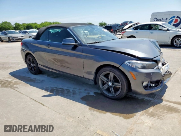 2017 BMW 2 Series 230i z VIN WBA2K9C34HV950516, wystawiony jako Copart lot #60607725 z przebiegiem 50 462 mil mil oraz Szkoda całkowita • Salvage title. Historia ofert i sprzedaży dostępna na DreamBid. Obrazek 4.