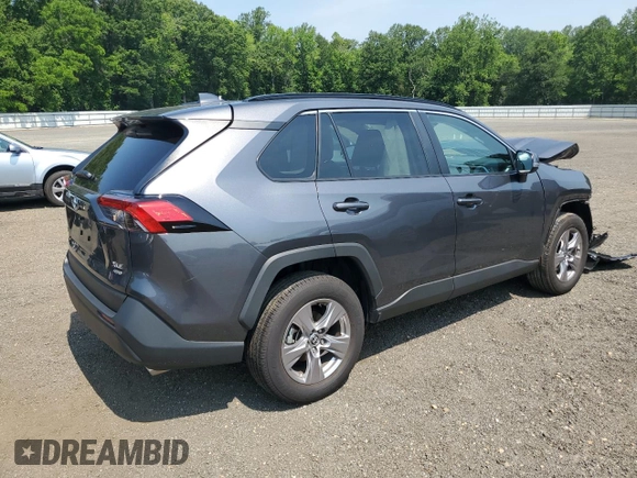 2024 Toyota RAV4 XLE with VIN 2T3P1RFVXRC484711, listed as a Copart auction lot 60511415 with 9,836 mi miles and Salvage title. Bid and sale history available at DreamBid. Image 3.