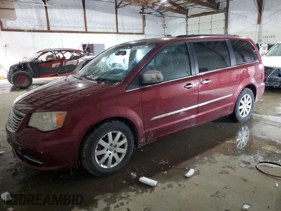 2012 Chrysler Town & Country Touring-L with VIN 2C4RC1CG8CR412254, listed as a Copart auction lot 46346785 with 131,873 mi miles and Salvage Title. Bid and sale history available at carsss.com. Image 1.