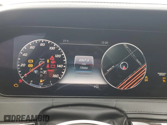 2018 Mercedes-Benz S 560 with VIN WDDUG8DB0JA421872, listed as a Copart auction lot 44194975 with 73,566 mi miles and Salvage Title. Bid and sale history available at carsss.com. Image 9.