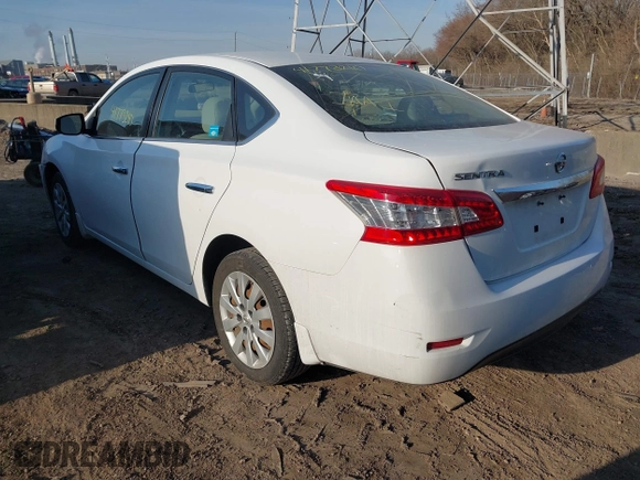 2015 Nissan Sentra S with VIN 3N1AB7AP6FY357106, listed as a IAAI auction lot 41773210 with 138,621 mi miles. Bid and sale history available at carsss.com. Image 3.
