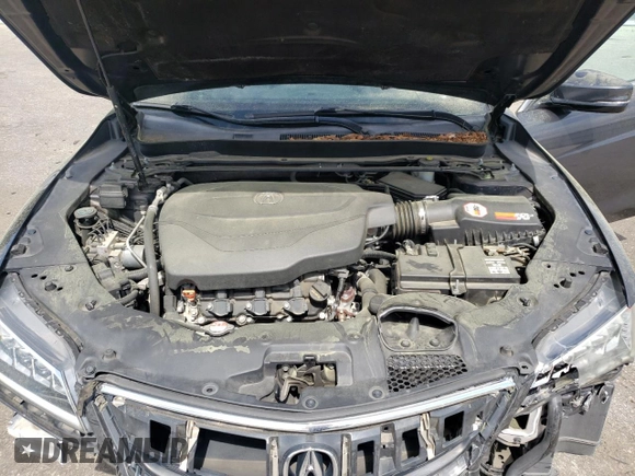 2015 Acura TLX V6 Tech with VIN 19UUB3F59FA001703, listed as a Copart auction lot 50845885 with 106,652 mi miles and Salvage Title. Bid and sale history available at carsss.com. Image 12.