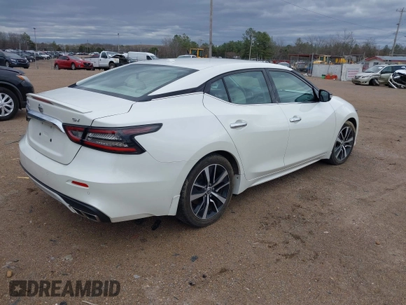 2021 Nissan Maxima SV with VIN 1N4AA6CV1MC504255, listed as a IAAI auction lot 41728763 with 112,524 mi miles and . Bid and sale history available at DreamBid. Image 4.